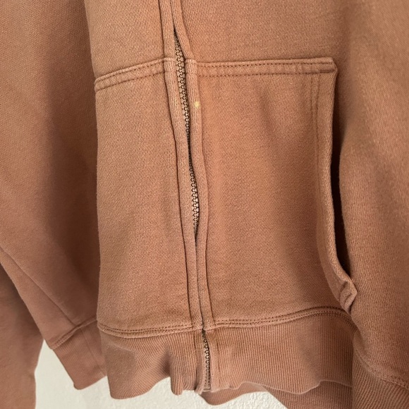 Victoria's Secret Pink Dog Ivy Fleece FullZip Hoodie Campus Pant Set Toffee Sz M - Picture 7 of 16